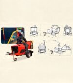 Profi-Diesel-Holzhäcksler auf Raupen 25,2 PS 200 mm Caravaggi CP-210 KD TN – Bild 9