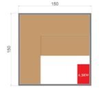 Finnische Sauna Sense für 4 Personen 150 × 200 × 150 cm – Bild 11