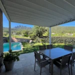 Pergola Siroco, 4,50×4,109 m, motorisiert mit Fernbedienung, Weiß RAL 9010 – Bild 3