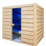 Finnische Sauna Eccolo für 6 Personen mit LED-Beleuchtung