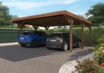 Doppel-Carport Double Victor 604×234×511 cm
