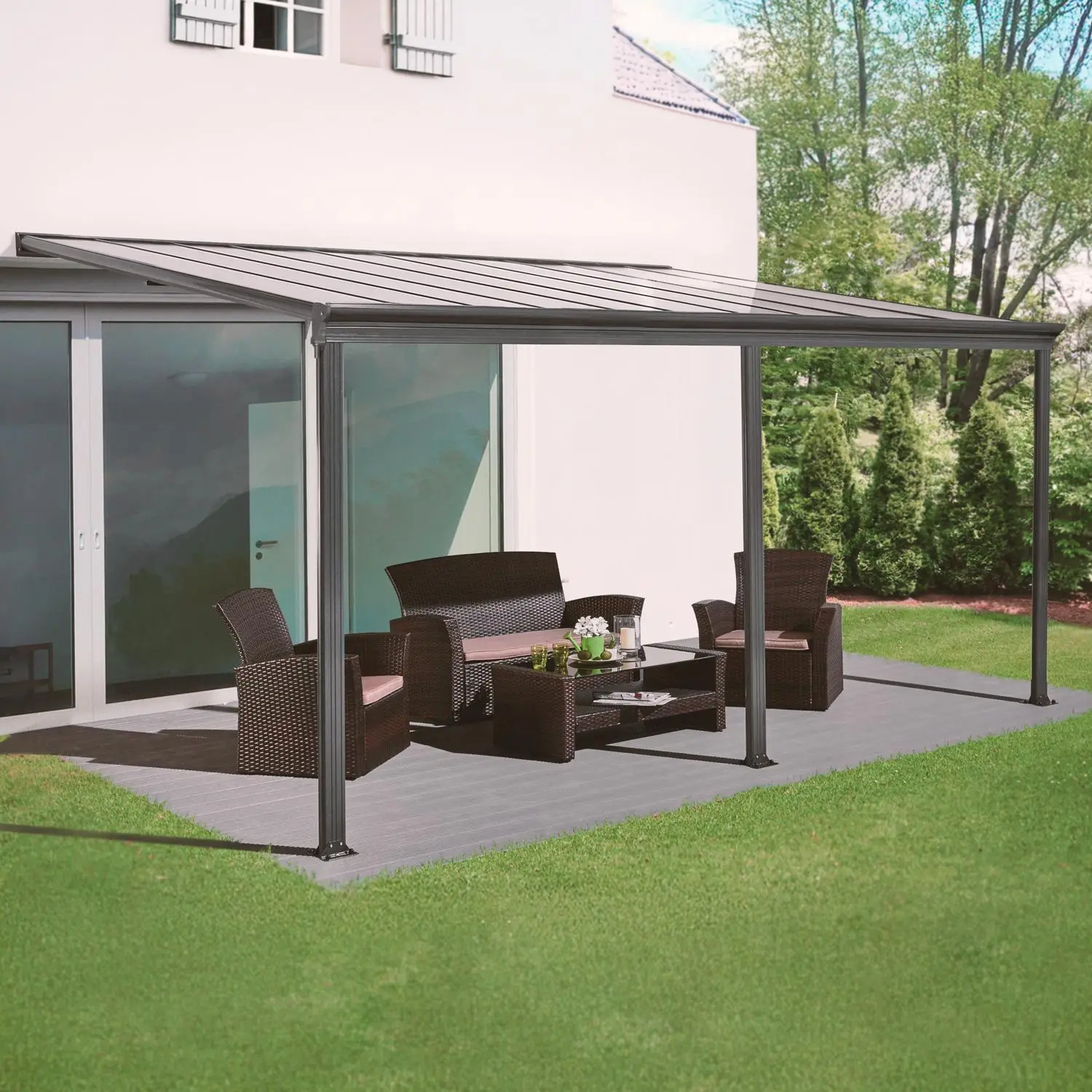 pg3x55pcat-1700d39bd8d7a3c8cd8fd524bdb11336.webp Aluminium-Pergola 3×5 m mit Regenrinne – Bild 1