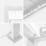 Bioklimatische Aluminium-Pergola 3×4 m mit LED-Beleuchtung – Bild 2