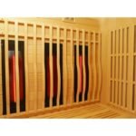 Infrarotsauna mit Carbon- und Vollspektralstrahlern Vertical Black 2450 W, 3 Sitzplätze – SNÖ – Bild 12