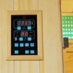 Infrarotsauna mit Carbon- und Vollspektralstrahlern Vertical Black 2450 W, 3 Sitzplätze – SNÖ – Bild 2