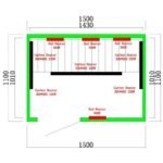 Infrarotsauna mit Carbon- und Vollspektralstrahlern Vertical Black 2450 W, 3 Sitzplätze – SNÖ – Bild 4