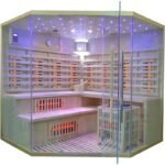 Hybridsauna LUXE für 5 Personen mit Infrarot 3500 W + SAWO-Ofen 9000 W – SNÖ – Bild 2