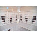 Hybridsauna LUXE für 5 Personen mit Infrarot 3500 W + SAWO-Ofen 9000 W – SNÖ – Bild 18