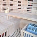 Hybridsauna LUXE für 5 Personen mit Infrarot 3500 W + SAWO-Ofen 9000 W – SNÖ – Bild 19