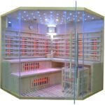 Hybridsauna LUXE für 5 Personen mit Infrarot 3500 W + SAWO-Ofen 9000 W – SNÖ – Bild 9